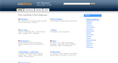 Desktop Screenshot of portshepstone.adsafrica.co.za